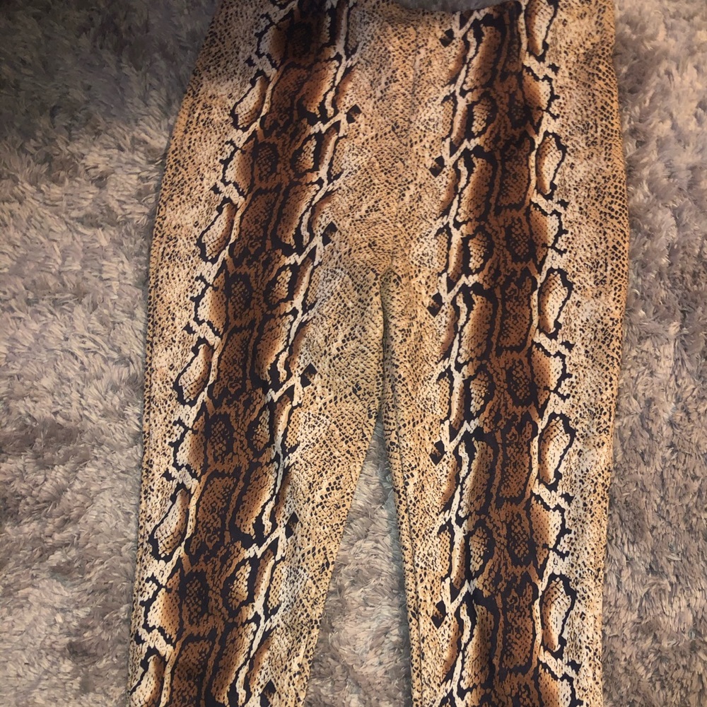 Snake skin pants from fashion nova